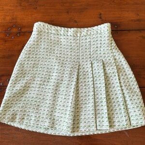 ZARA TWEED PLETED SKIRT